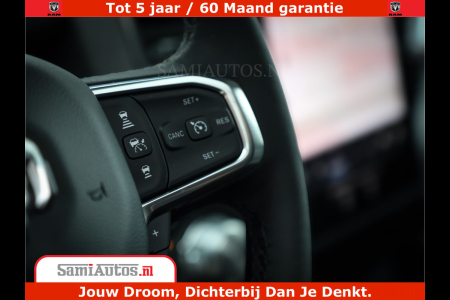 Dodge Ram 1500 Laramie Night | 420Pk 636 Nn | Extra Groot Scherm + Passagiers Scherm | Comfortabele Dubbele Cabine met Royale 5 Zitplaatsen | Nu Leverbaar uit Voorraad | Voorraad Nr 2223 - 5047