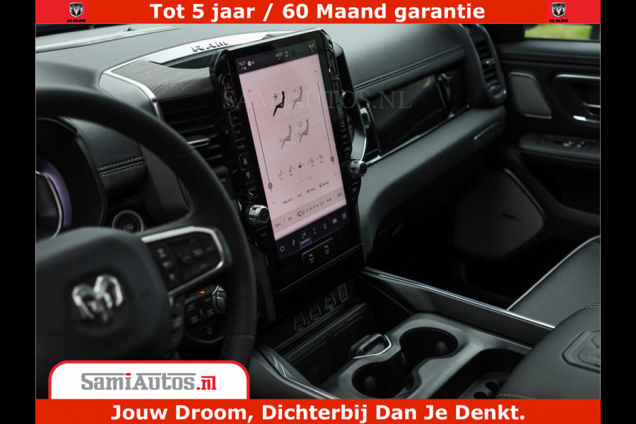 Dodge Ram 1500 Laramie Night | 420Pk 636 Nn | Extra Groot Scherm + Passagiers Scherm | Comfortabele Dubbele Cabine met Royale 5 Zitplaatsen | Nu Leverbaar uit Voorraad | Voorraad Nr 2223 - 5047