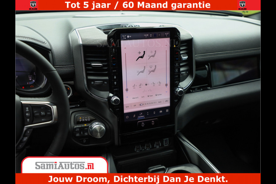 Dodge Ram 1500 Laramie Night | 420Pk 636 Nn | Extra Groot Scherm + Passagiers Scherm | Comfortabele Dubbele Cabine met Royale 5 Zitplaatsen | Nu Leverbaar uit Voorraad | Voorraad Nr 2223 - 5047