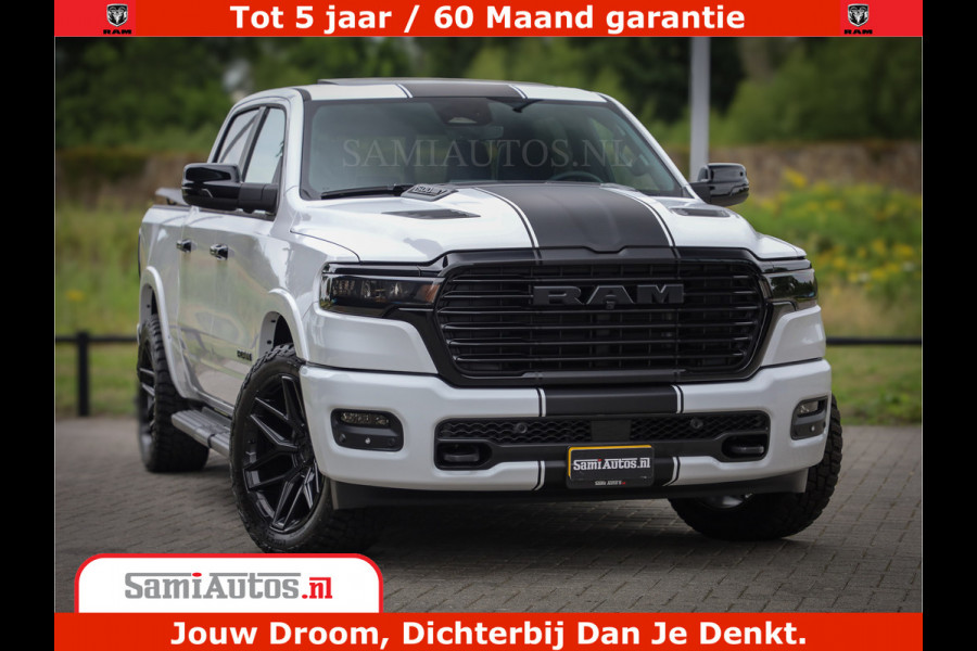 Dodge Ram 1500 Laramie Night | 420Pk 636 Nn | Extra Groot Scherm + Passagiers Scherm | Comfortabele Dubbele Cabine met Royale 5 Zitplaatsen | Nu Leverbaar uit Voorraad | Voorraad Nr 2223 - 5047