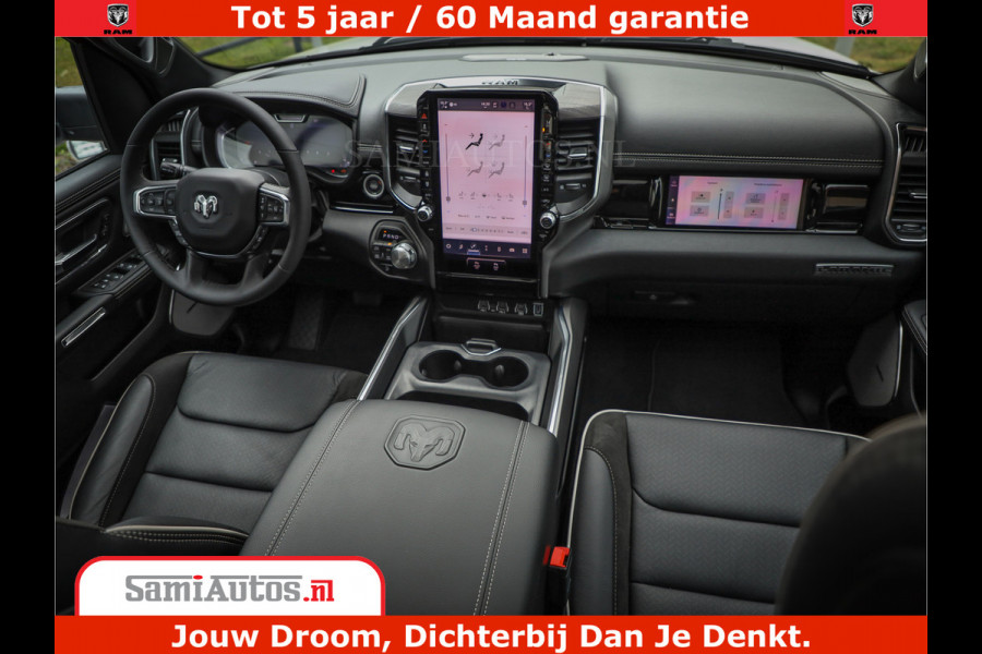 Dodge Ram 1500 Laramie Night | 420Pk 636 Nn | Extra Groot Scherm + Passagiers Scherm | Comfortabele Dubbele Cabine met Royale 5 Zitplaatsen | Nu Leverbaar uit Voorraad | Voorraad Nr 2223 - 5047