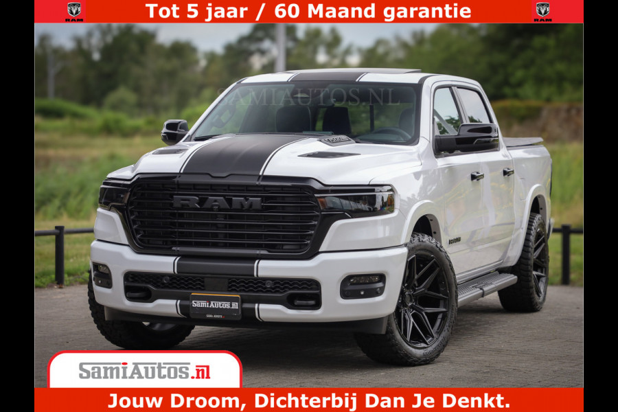 Dodge Ram 1500 Laramie Night | 420Pk 636 Nn | Extra Groot Scherm + Passagiers Scherm | Comfortabele Dubbele Cabine met Royale 5 Zitplaatsen | Nu Leverbaar uit Voorraad | Voorraad Nr 2223 - 5047
