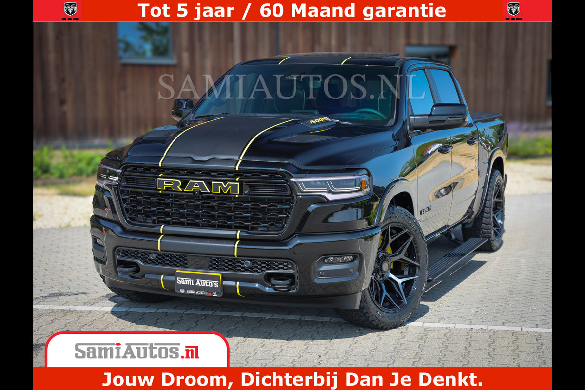 Dodge Ram 1500 Limited Night H.O 540HP 706Nm | Massage + Full Option | De Meest Luxe en Volle Pick-Up in zijn Klasse | Comfortabele Dubbele Cabine met Royale 5 Zitplaatsen | BPM vrij | Nu Leverbaar uit Voorraad | Voorraad Nr 2295 - 8559 Dodge Ram 1500 Limited Night H.O 540HP 706Nm | Massage + Full Option | De Meest Luxe en Volle Pick-Up in zijn Klasse | Comfortabele Dubbele Cabine met Royale 5 Zitplaatsen | BPM vrij | Nu Leverbaar uit Voorraad | Voorraad Nr 2295 - 8559