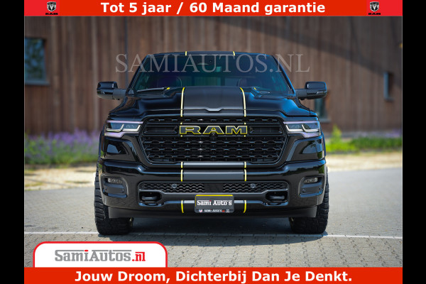 Dodge Ram 1500 Limited Night H.O 540HP 706Nm | Massage + Full Option | De Meest Luxe en Volle Pick-Up in zijn Klasse | Comfortabele Dubbele Cabine met Royale 5 Zitplaatsen | BPM vrij | Nu Leverbaar uit Voorraad | Voorraad Nr 2295 - 8559