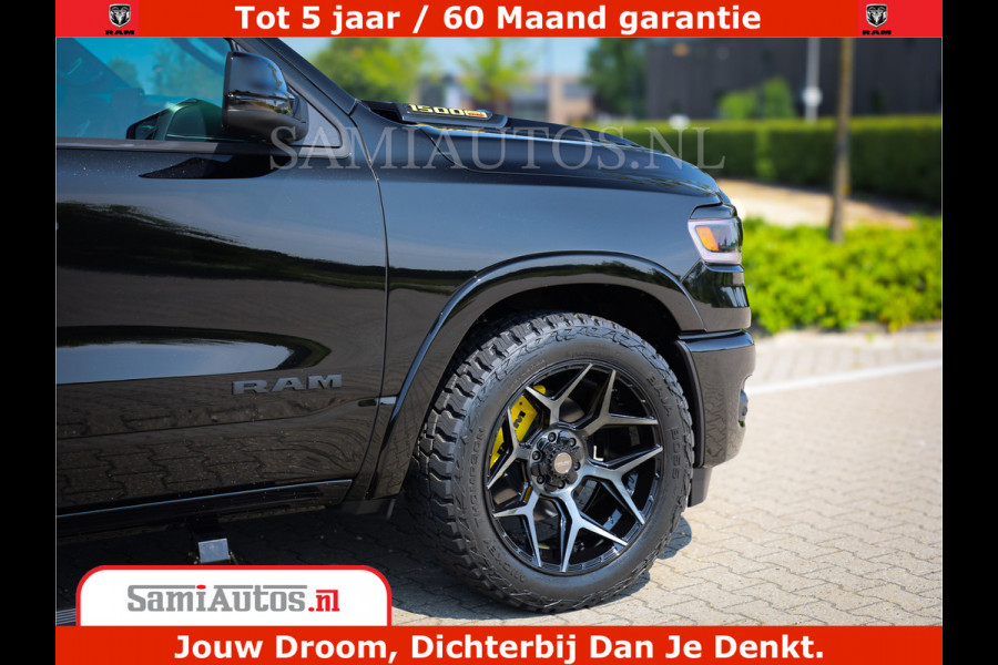 Dodge Ram 1500 Limited Night H.O 540HP 706Nm | Massage + Full Option | De Meest Luxe en Volle Pick-Up in zijn Klasse | Comfortabele Dubbele Cabine met Royale 5 Zitplaatsen | BPM vrij | Nu Leverbaar uit Voorraad | Voorraad Nr 2295 - 8559