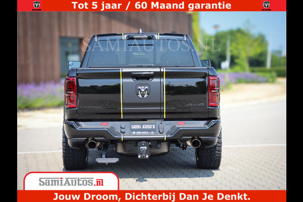 Dodge Ram 1500 Limited Night H.O 540HP 706Nm | Massage + Full Option | De Meest Luxe en Volle Pick-Up in zijn Klasse | Comfortabele Dubbele Cabine met Royale 5 Zitplaatsen | BPM vrij | Nu Leverbaar uit Voorraad | Voorraad Nr 2295 - 8559