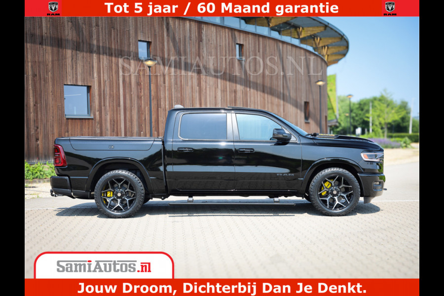 Dodge Ram 1500 Limited Night H.O 540HP 706Nm | Massage + Full Option | De Meest Luxe en Volle Pick-Up in zijn Klasse | Comfortabele Dubbele Cabine met Royale 5 Zitplaatsen | BPM vrij | Nu Leverbaar uit Voorraad | Voorraad Nr 2295 - 8559