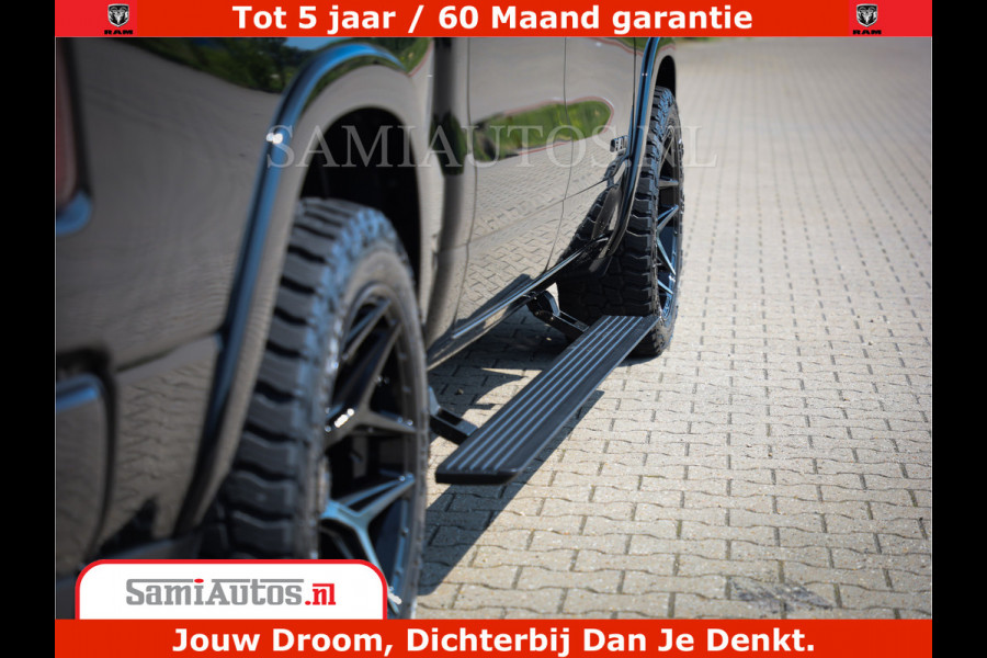 Dodge Ram 1500 Limited Night H.O 540HP 706Nm | Massage + Full Option | De Meest Luxe en Volle Pick-Up in zijn Klasse | Comfortabele Dubbele Cabine met Royale 5 Zitplaatsen | BPM vrij | Nu Leverbaar uit Voorraad | Voorraad Nr 2295 - 8559