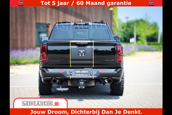 Dodge Ram 1500 Limited Night H.O 540HP 706Nm | Massage + Full Option | De Meest Luxe en Volle Pick-Up in zijn Klasse | Comfortabele Dubbele Cabine met Royale 5 Zitplaatsen | BPM vrij | Nu Leverbaar uit Voorraad | Voorraad Nr 2295 - 8559