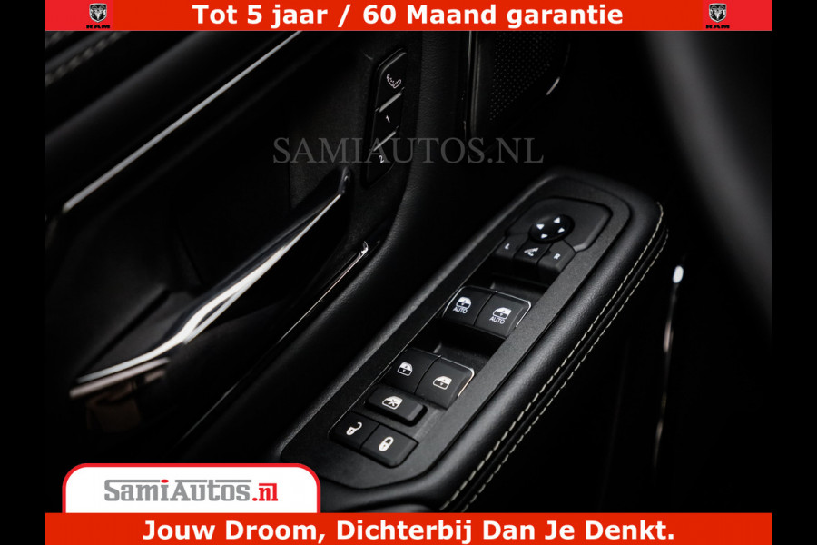 Dodge Ram 1500 Limited Night H.O 540HP 706Nm | Massage + Full Option | De Meest Luxe en Volle Pick-Up in zijn Klasse | Comfortabele Dubbele Cabine met Royale 5 Zitplaatsen | BPM vrij | Nu Leverbaar uit Voorraad | Voorraad Nr 2295 - 8559
