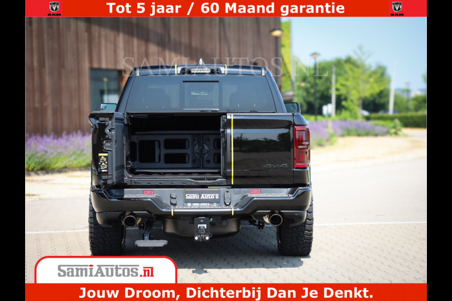 Dodge Ram 1500 Limited Night H.O 540HP 706Nm | Massage + Full Option | De Meest Luxe en Volle Pick-Up in zijn Klasse | Comfortabele Dubbele Cabine met Royale 5 Zitplaatsen | BPM vrij | Nu Leverbaar uit Voorraad | Voorraad Nr 2295 - 8559