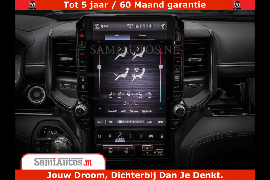 Dodge Ram 1500 Limited Night H.O 540HP 706Nm | Massage + Full Option | De Meest Luxe en Volle Pick-Up in zijn Klasse | Comfortabele Dubbele Cabine met Royale 5 Zitplaatsen | BPM vrij | Nu Leverbaar uit Voorraad | Voorraad Nr 2295 - 8559