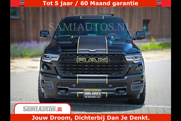 Dodge Ram 1500 Limited Night H.O 540HP 706Nm | Massage + Full Option | De Meest Luxe en Volle Pick-Up in zijn Klasse | Comfortabele Dubbele Cabine met Royale 5 Zitplaatsen | BPM vrij | Nu Leverbaar uit Voorraad | Voorraad Nr 2295 - 8559