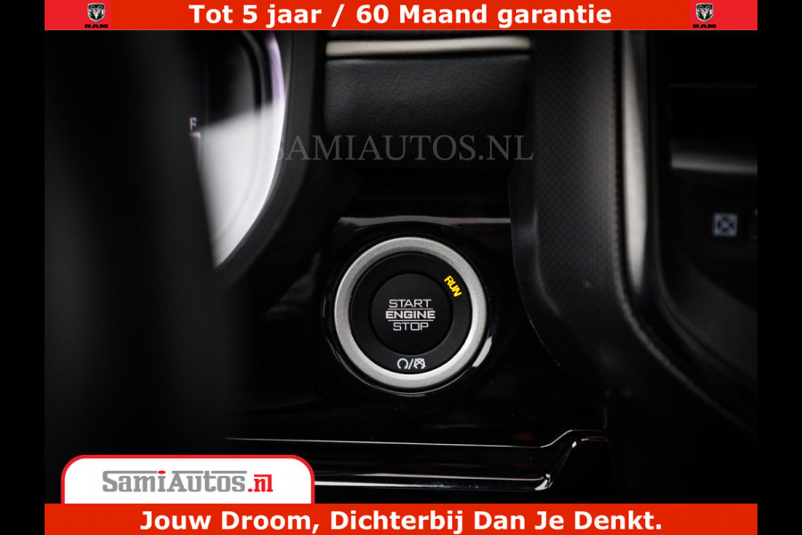 Dodge Ram 1500 Limited Night H.O 540HP 706Nm | Massage + Full Option | De Meest Luxe en Volle Pick-Up in zijn Klasse | Comfortabele Dubbele Cabine met Royale 5 Zitplaatsen | BPM vrij | Nu Leverbaar uit Voorraad | Voorraad Nr 2295 - 8559