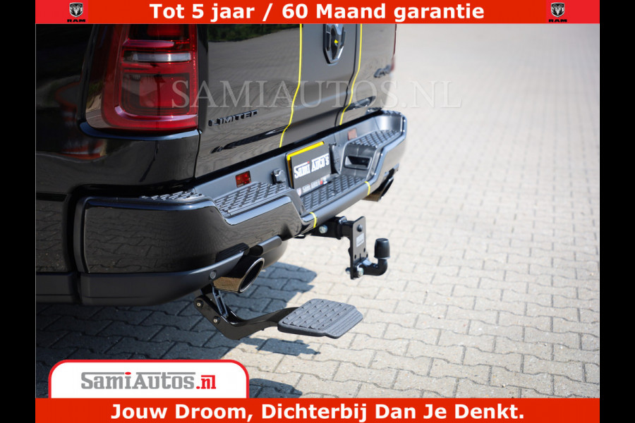Dodge Ram 1500 Limited Night H.O 540HP 706Nm | Massage + Full Option | De Meest Luxe en Volle Pick-Up in zijn Klasse | Comfortabele Dubbele Cabine met Royale 5 Zitplaatsen | BPM vrij | Nu Leverbaar uit Voorraad | Voorraad Nr 2295 - 8559