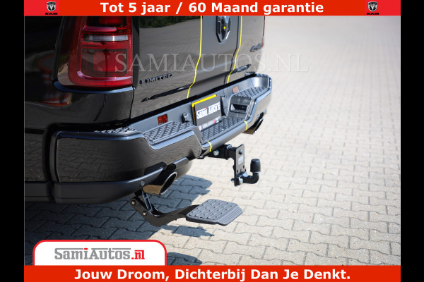 Dodge Ram 1500 Limited Night H.O 540HP 706Nm | Massage + Full Option | De Meest Luxe en Volle Pick-Up in zijn Klasse | Comfortabele Dubbele Cabine met Royale 5 Zitplaatsen | BPM vrij | Nu Leverbaar uit Voorraad | Voorraad Nr 2295 - 8559