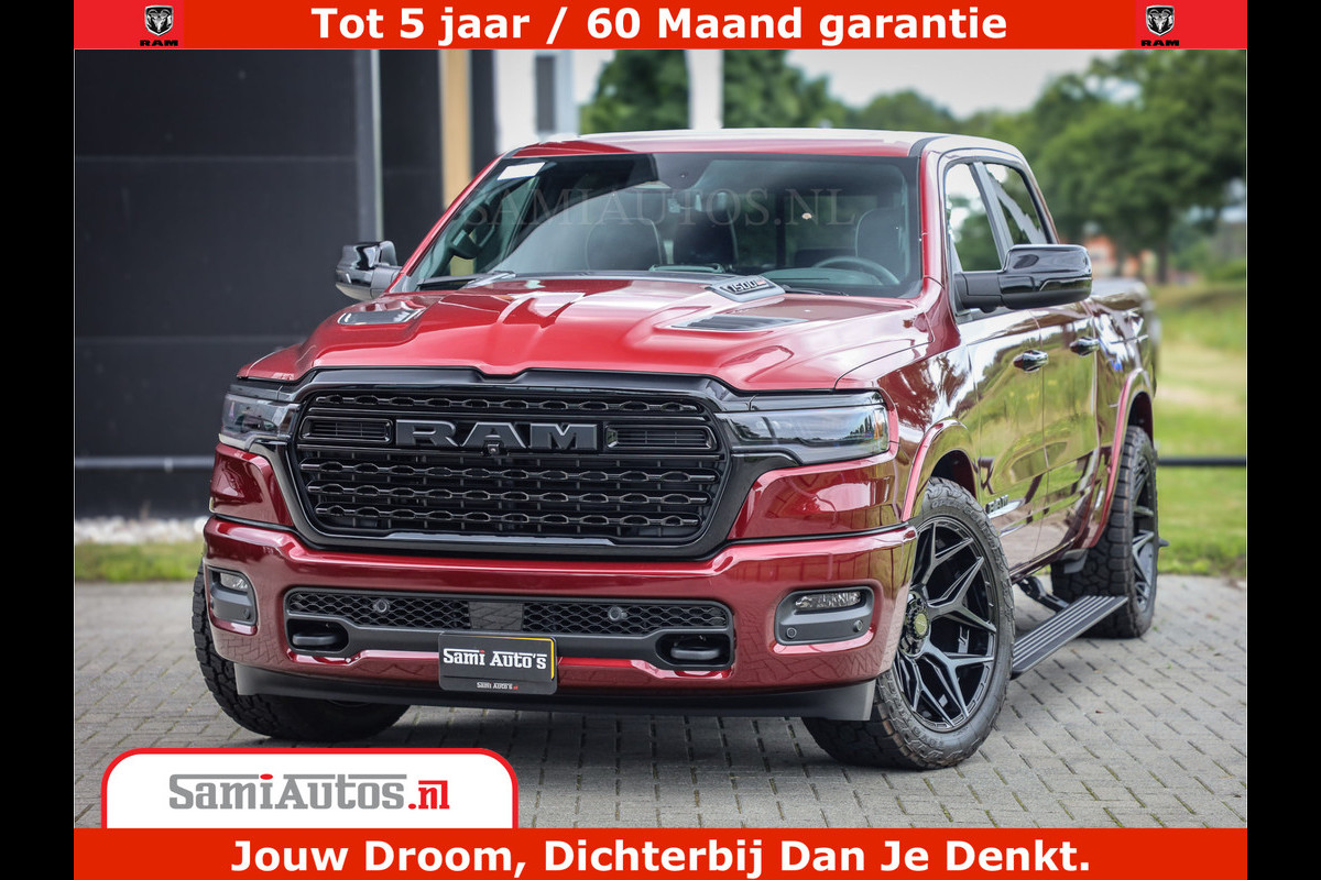 Dodge Ram 1500 Limited Night H.O 540HP 706Nm | Massage + Full Option | De Meest Luxe en Volle Pick-Up in zijn Klasse | Comfortabele Dubbele Cabine met Royale 5 Zitplaatsen | BPM vrij | Nu Leverbaar uit Voorraad | Voorraad Nr 2302 - 7425 Dodge Ram 1500 Limited Night H.O 540HP 706Nm | Massage + Full Option | De Meest Luxe en Volle Pick-Up in zijn Klasse | Comfortabele Dubbele Cabine met Royale 5 Zitplaatsen | BPM vrij | Nu Leverbaar uit Voorraad | Voorraad Nr 2302 - 7425
