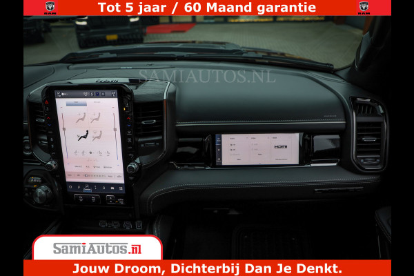 Dodge Ram 1500 Limited Night H.O 540HP 706Nm | Massage + Full Option | De Meest Luxe en Volle Pick-Up in zijn Klasse | Comfortabele Dubbele Cabine met Royale 5 Zitplaatsen | BPM vrij | Nu Leverbaar uit Voorraad | Voorraad Nr 2302 - 7425