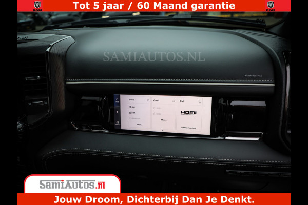 Dodge Ram 1500 Limited Night H.O 540HP 706Nm | Massage + Full Option | De Meest Luxe en Volle Pick-Up in zijn Klasse | Comfortabele Dubbele Cabine met Royale 5 Zitplaatsen | BPM vrij | Nu Leverbaar uit Voorraad | Voorraad Nr 2302 - 7425