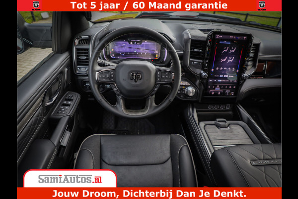 Dodge Ram 1500 Limited Night H.O 540HP 706Nm | Massage + Full Option | De Meest Luxe en Volle Pick-Up in zijn Klasse | Comfortabele Dubbele Cabine met Royale 5 Zitplaatsen | BPM vrij | Nu Leverbaar uit Voorraad | Voorraad Nr 2302 - 7425