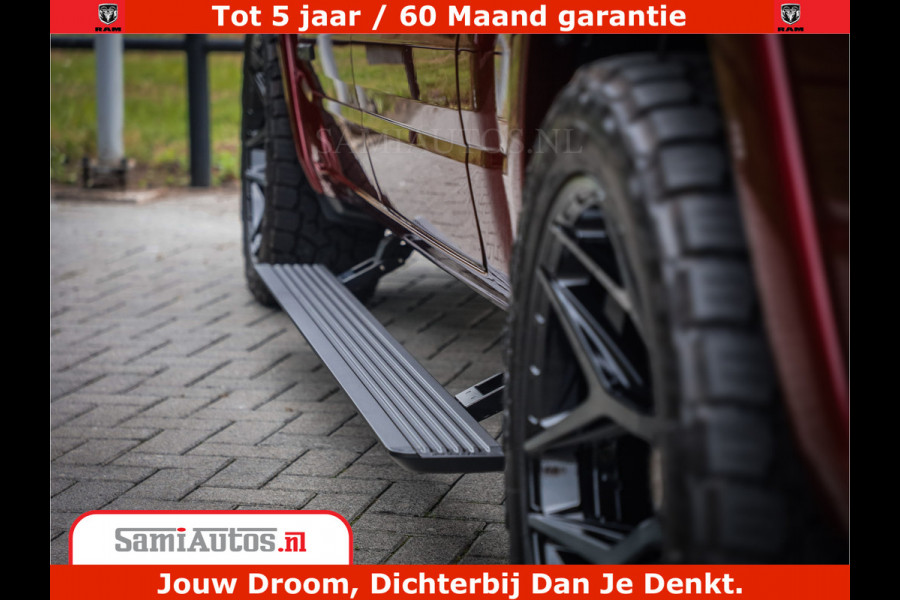 Dodge Ram 1500 Limited Night H.O 540HP 706Nm | Massage + Full Option | De Meest Luxe en Volle Pick-Up in zijn Klasse | Comfortabele Dubbele Cabine met Royale 5 Zitplaatsen | BPM vrij | Nu Leverbaar uit Voorraad | Voorraad Nr 2302 - 7425