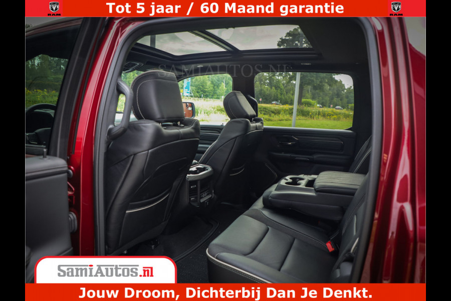 Dodge Ram 1500 Limited Night H.O 540HP 706Nm | Massage + Full Option | De Meest Luxe en Volle Pick-Up in zijn Klasse | Comfortabele Dubbele Cabine met Royale 5 Zitplaatsen | BPM vrij | Nu Leverbaar uit Voorraad | Voorraad Nr 2302 - 7425