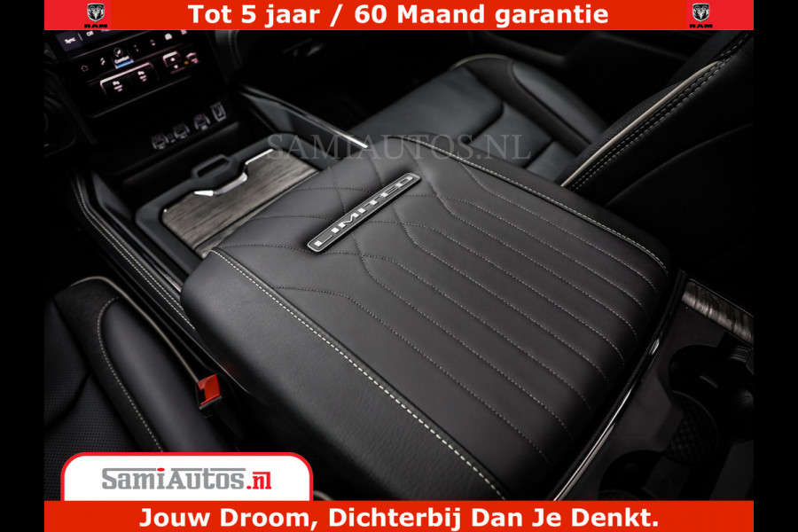 Dodge Ram 1500 Limited Night H.O 540HP 706Nm | Massage + Full Option | De Meest Luxe en Volle Pick-Up in zijn Klasse | Comfortabele Dubbele Cabine met Royale 5 Zitplaatsen | BPM vrij | Nu Leverbaar uit Voorraad | Voorraad Nr 2302 - 7425