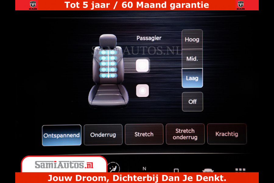 Dodge Ram 1500 Limited Night H.O 540HP 706Nm | Massage + Full Option | De Meest Luxe en Volle Pick-Up in zijn Klasse | Comfortabele Dubbele Cabine met Royale 5 Zitplaatsen | BPM vrij | Nu Leverbaar uit Voorraad | Voorraad Nr 2302 - 7425