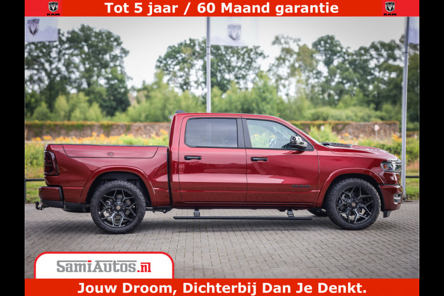 Dodge Ram 1500 Limited Night H.O 540HP 706Nm | Massage + Full Option | De Meest Luxe en Volle Pick-Up in zijn Klasse | Comfortabele Dubbele Cabine met Royale 5 Zitplaatsen | BPM vrij | Nu Leverbaar uit Voorraad | Voorraad Nr 2302 - 7425