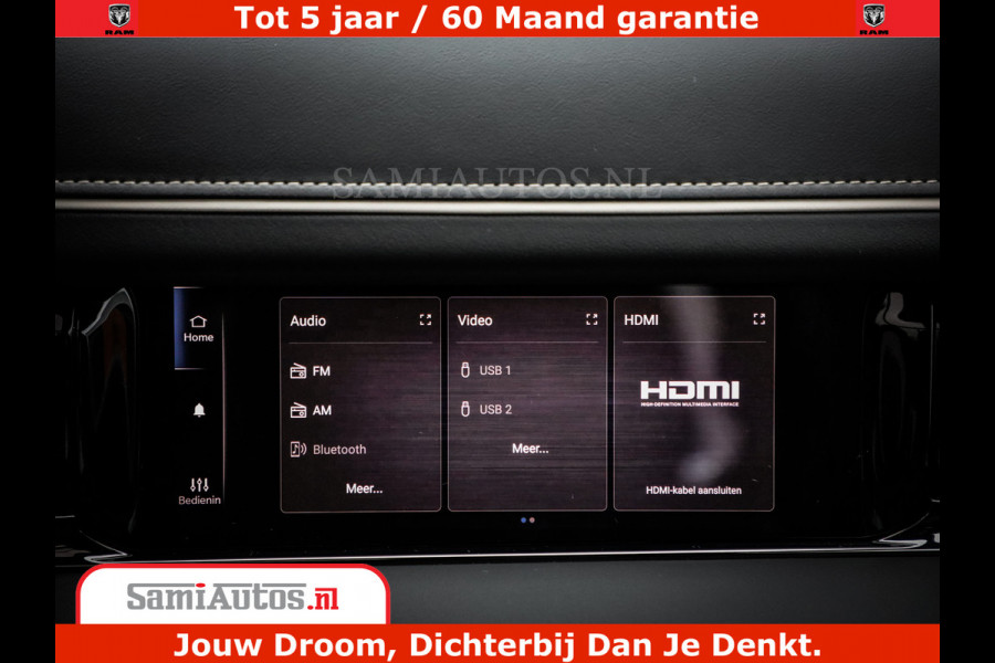 Dodge Ram 1500 Limited Night H.O 540HP 706Nm | Massage + Full Option | De Meest Luxe en Volle Pick-Up in zijn Klasse | Comfortabele Dubbele Cabine met Royale 5 Zitplaatsen | BPM vrij | Nu Leverbaar uit Voorraad | Voorraad Nr 2302 - 7425