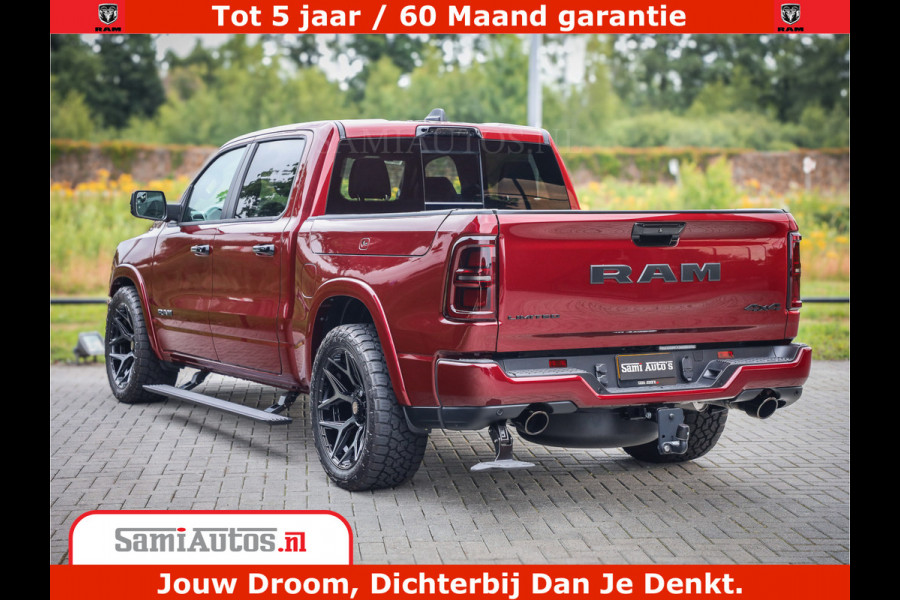 Dodge Ram 1500 Limited Night H.O 540HP 706Nm | Massage + Full Option | De Meest Luxe en Volle Pick-Up in zijn Klasse | Comfortabele Dubbele Cabine met Royale 5 Zitplaatsen | BPM vrij | Nu Leverbaar uit Voorraad | Voorraad Nr 2302 - 7425