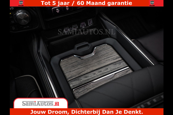 Dodge Ram 1500 Limited Night H.O 540HP 706Nm | Massage + Full Option | De Meest Luxe en Volle Pick-Up in zijn Klasse | Comfortabele Dubbele Cabine met Royale 5 Zitplaatsen | BPM vrij | Nu Leverbaar uit Voorraad | Voorraad Nr 2302 - 7425