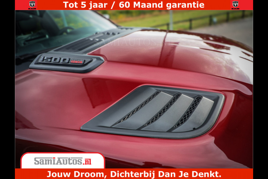 Dodge Ram 1500 Limited Night H.O 540HP 706Nm | Massage + Full Option | De Meest Luxe en Volle Pick-Up in zijn Klasse | Comfortabele Dubbele Cabine met Royale 5 Zitplaatsen | BPM vrij | Nu Leverbaar uit Voorraad | Voorraad Nr 2302 - 7425