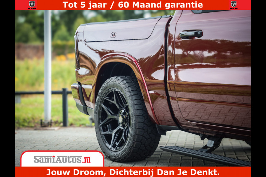 Dodge Ram 1500 Limited Night H.O 540HP 706Nm | Massage + Full Option | De Meest Luxe en Volle Pick-Up in zijn Klasse | Comfortabele Dubbele Cabine met Royale 5 Zitplaatsen | BPM vrij | Nu Leverbaar uit Voorraad | Voorraad Nr 2302 - 7425
