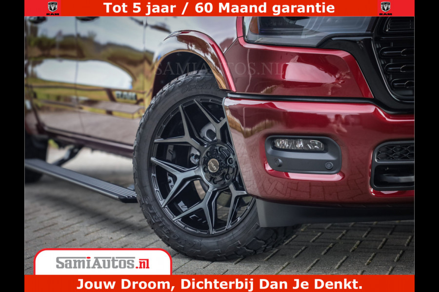 Dodge Ram 1500 Limited Night H.O 540HP 706Nm | Massage + Full Option | De Meest Luxe en Volle Pick-Up in zijn Klasse | Comfortabele Dubbele Cabine met Royale 5 Zitplaatsen | BPM vrij | Nu Leverbaar uit Voorraad | Voorraad Nr 2302 - 7425