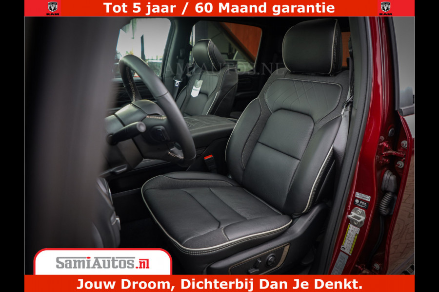 Dodge Ram 1500 Limited Night H.O 540HP 706Nm | Massage + Full Option | De Meest Luxe en Volle Pick-Up in zijn Klasse | Comfortabele Dubbele Cabine met Royale 5 Zitplaatsen | BPM vrij | Nu Leverbaar uit Voorraad | Voorraad Nr 2302 - 7425