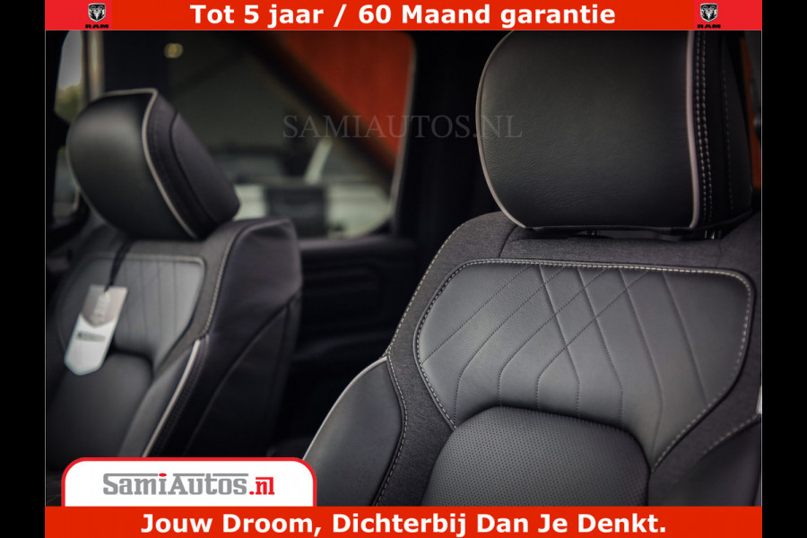 Dodge Ram 1500 Limited Night H.O 540HP 706Nm | Massage + Full Option | De Meest Luxe en Volle Pick-Up in zijn Klasse | Comfortabele Dubbele Cabine met Royale 5 Zitplaatsen | BPM vrij | Nu Leverbaar uit Voorraad | Voorraad Nr 2302 - 7425