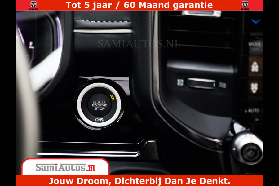 Dodge Ram 1500 Limited Night H.O 540HP 706Nm | Massage + Full Option | De Meest Luxe en Volle Pick-Up in zijn Klasse | Comfortabele Dubbele Cabine met Royale 5 Zitplaatsen | BPM vrij | Nu Leverbaar uit Voorraad | Voorraad Nr 2302 - 7425
