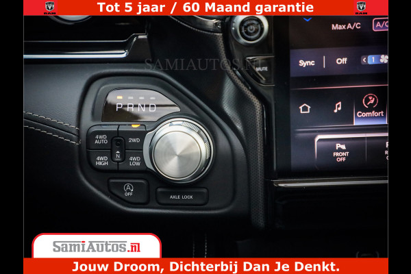 Dodge Ram 1500 Limited Night H.O 540HP 706Nm | Massage + Full Option | De Meest Luxe en Volle Pick-Up in zijn Klasse | Comfortabele Dubbele Cabine met Royale 5 Zitplaatsen | BPM vrij | Nu Leverbaar uit Voorraad | Voorraad Nr 2302 - 7425