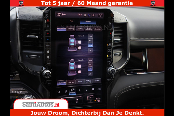 Dodge Ram 1500 Limited Night H.O 540HP 706Nm | Massage + Full Option | De Meest Luxe en Volle Pick-Up in zijn Klasse | Comfortabele Dubbele Cabine met Royale 5 Zitplaatsen | BPM vrij | Nu Leverbaar uit Voorraad | Voorraad Nr 2302 - 7425