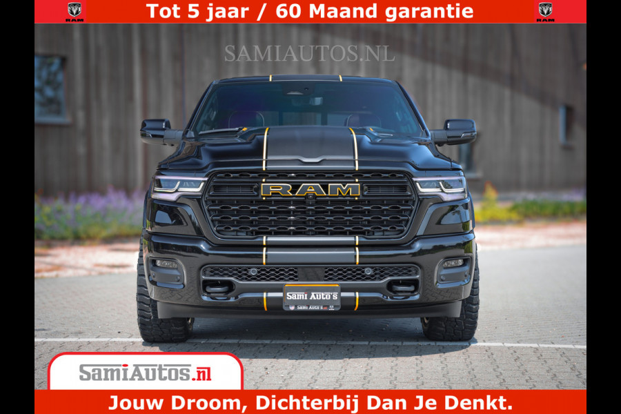 Dodge Ram 1500 Limited Night H.O 540HP 706Nm | Massage + Full Option | De Meest Luxe en Volle Pick-Up in zijn Klasse | Comfortabele Dubbele Cabine met Royale 5 Zitplaatsen | BPM vrij | Nu Leverbaar uit Voorraad | Voorraad Nr 2353 - 5412