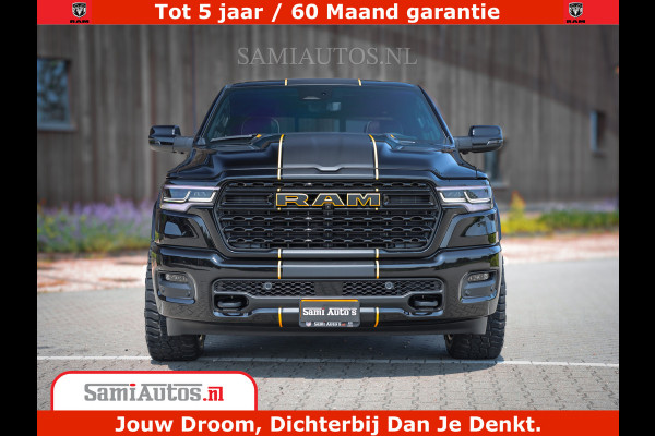 Dodge Ram 1500 Limited Night H.O 540HP 706Nm | Massage + Full Option | De Meest Luxe en Volle Pick-Up in zijn Klasse | Comfortabele Dubbele Cabine met Royale 5 Zitplaatsen | BPM vrij | Nu Leverbaar uit Voorraad | Voorraad Nr 2353 - 5412