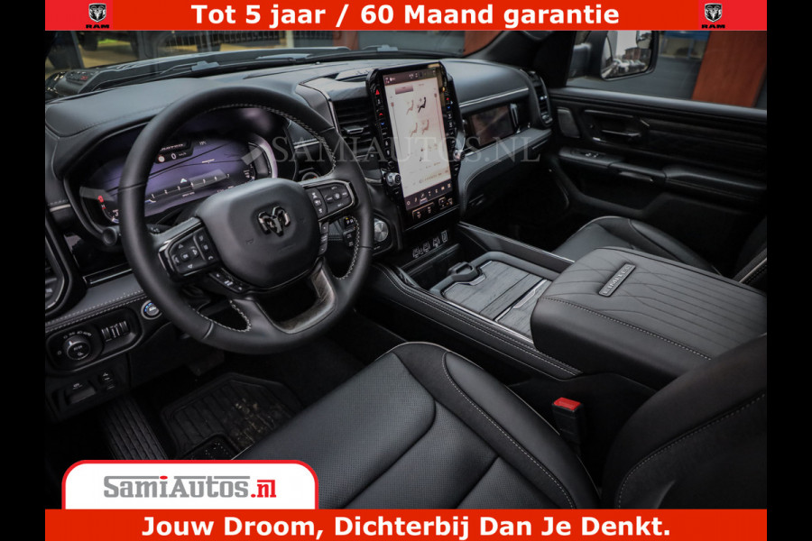 Dodge Ram 1500 Limited Night H.O 540HP 706Nm | Massage + Full Option | De Meest Luxe en Volle Pick-Up in zijn Klasse | Comfortabele Dubbele Cabine met Royale 5 Zitplaatsen | BPM vrij | Nu Leverbaar uit Voorraad | Voorraad Nr 2353 - 5412