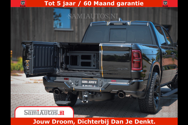 Dodge Ram 1500 Limited Night H.O 540HP 706Nm | Massage + Full Option | De Meest Luxe en Volle Pick-Up in zijn Klasse | Comfortabele Dubbele Cabine met Royale 5 Zitplaatsen | BPM vrij | Nu Leverbaar uit Voorraad | Voorraad Nr 2353 - 5412