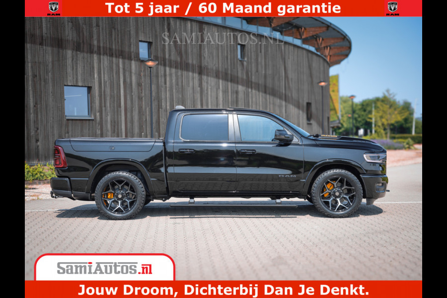 Dodge Ram 1500 Limited Night H.O 540HP 706Nm | Massage + Full Option | De Meest Luxe en Volle Pick-Up in zijn Klasse | Comfortabele Dubbele Cabine met Royale 5 Zitplaatsen | BPM vrij | Nu Leverbaar uit Voorraad | Voorraad Nr 2353 - 5412