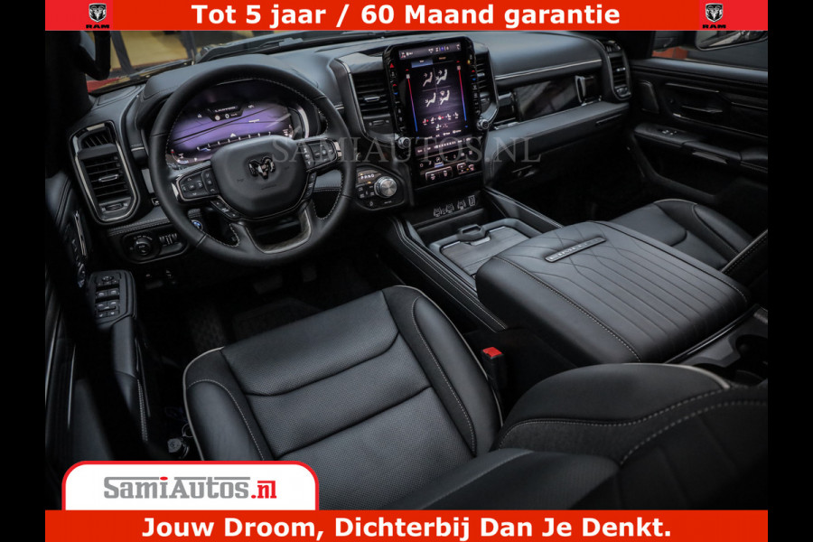 Dodge Ram 1500 Limited Night H.O 540HP 706Nm | Massage + Full Option | De Meest Luxe en Volle Pick-Up in zijn Klasse | Comfortabele Dubbele Cabine met Royale 5 Zitplaatsen | BPM vrij | Nu Leverbaar uit Voorraad | Voorraad Nr 2353 - 5412