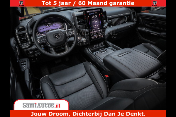Dodge Ram 1500 Limited Night H.O 540HP 706Nm | Massage + Full Option | De Meest Luxe en Volle Pick-Up in zijn Klasse | Comfortabele Dubbele Cabine met Royale 5 Zitplaatsen | BPM vrij | Nu Leverbaar uit Voorraad | Voorraad Nr 2353 - 5412