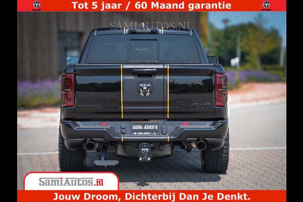 Dodge Ram 1500 Limited Night H.O 540HP 706Nm | Massage + Full Option | De Meest Luxe en Volle Pick-Up in zijn Klasse | Comfortabele Dubbele Cabine met Royale 5 Zitplaatsen | BPM vrij | Nu Leverbaar uit Voorraad | Voorraad Nr 2353 - 5412