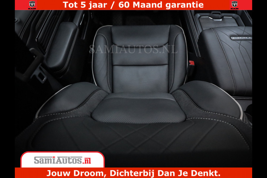 Dodge Ram 1500 Limited Night H.O 540HP 706Nm | Massage + Full Option | De Meest Luxe en Volle Pick-Up in zijn Klasse | Comfortabele Dubbele Cabine met Royale 5 Zitplaatsen | BPM vrij | Nu Leverbaar uit Voorraad | Voorraad Nr 2353 - 5412