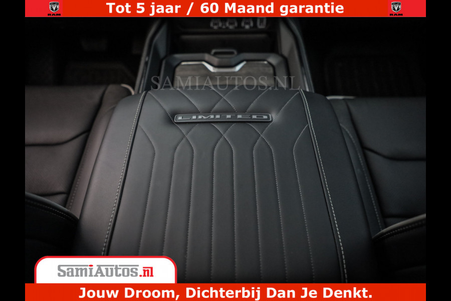Dodge Ram 1500 Limited Night H.O 540HP 706Nm | Massage + Full Option | De Meest Luxe en Volle Pick-Up in zijn Klasse | Comfortabele Dubbele Cabine met Royale 5 Zitplaatsen | BPM vrij | Nu Leverbaar uit Voorraad | Voorraad Nr 2353 - 5412